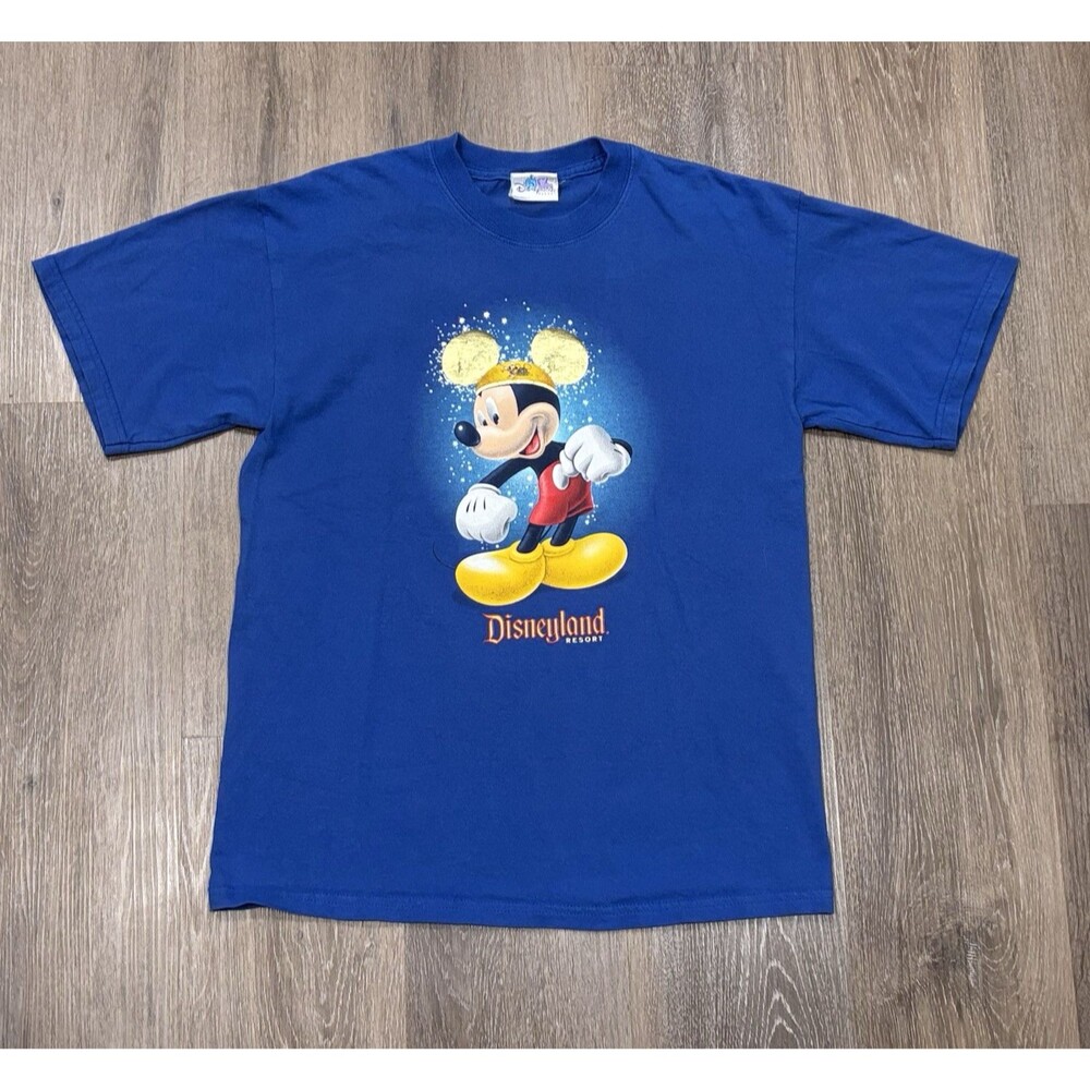 Vintage Disney Shirt Mens Medium Disneyland 50th Anniversary Mickey Mouse Tee